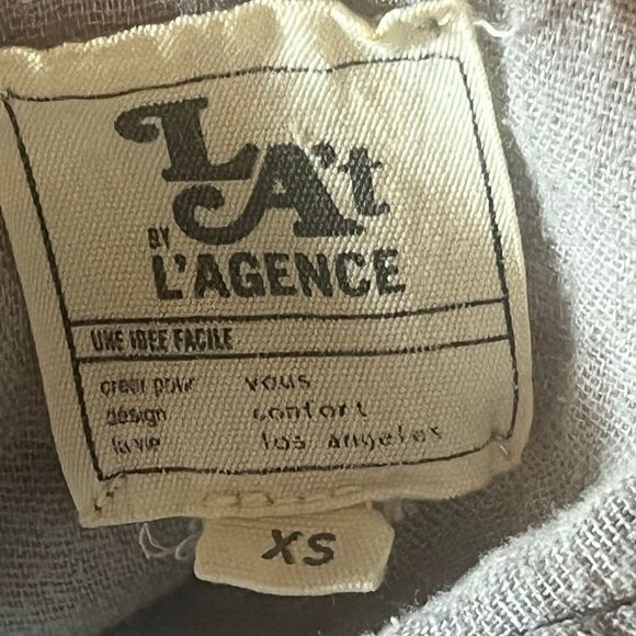 LA’t by L’AGENCE 100% Cotton Dip Dye Oversized Two Pockets Tank Dress XS - Picture 4 of 5